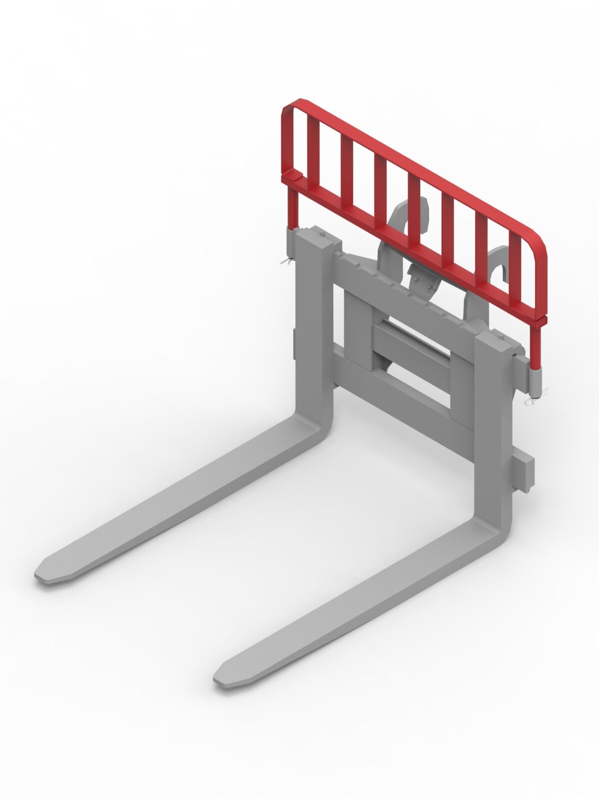 Load protection grid for five pallet forks e for telehandlers